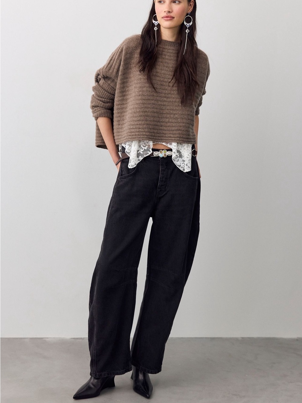 Free people barrel jeans